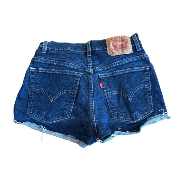 Levi's Blue Denim Relaxed Fit 550 Shorts - Picture 3 of 5